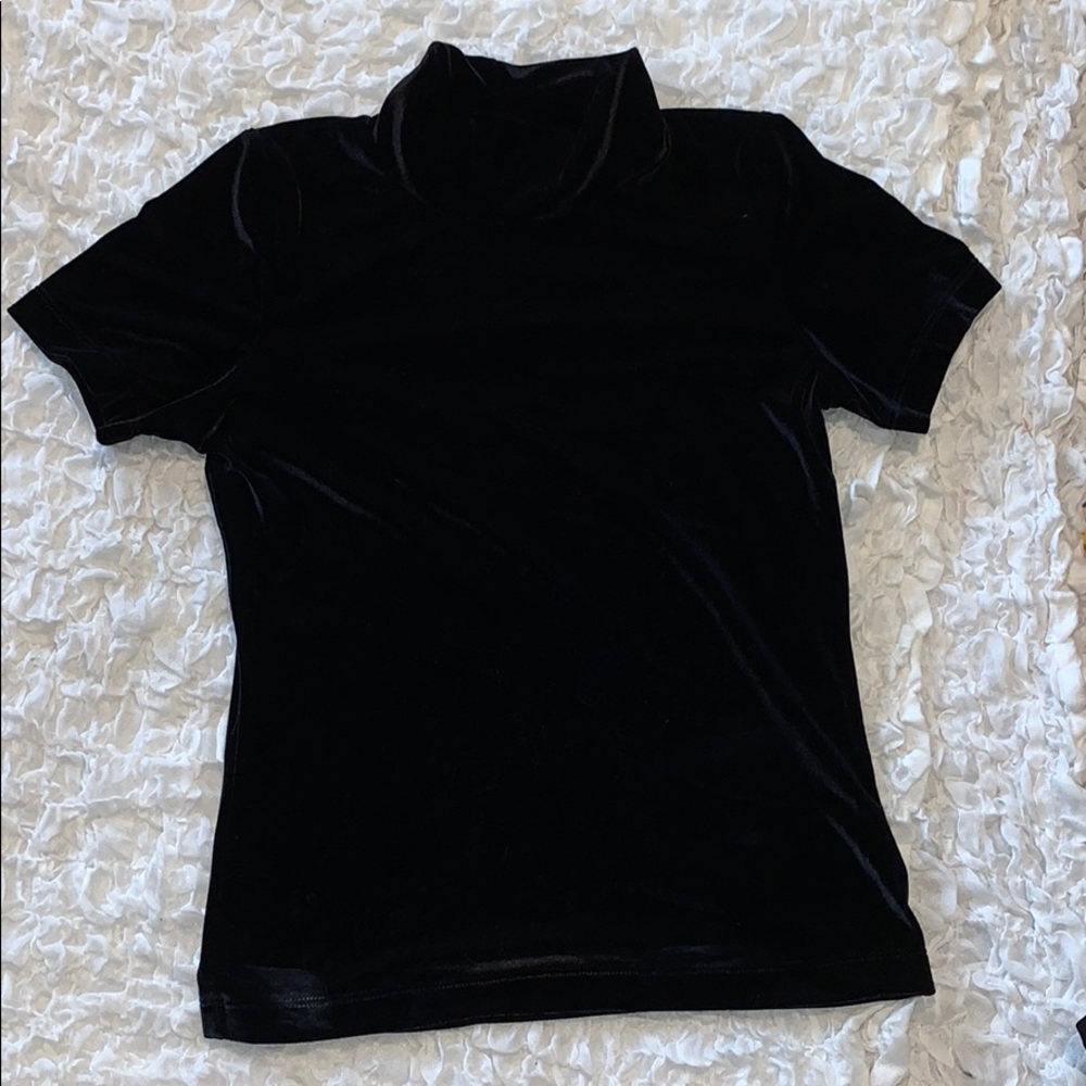 Vintage Velvet shirt with slight turtle neck